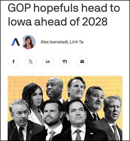 Sample Post – The 2028 GOP Race Has Already Started in Iowa!